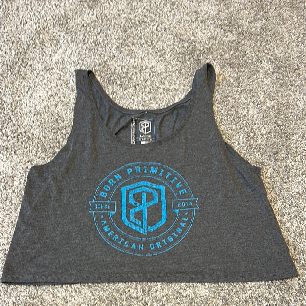 Born Primitive Gray Crop Top